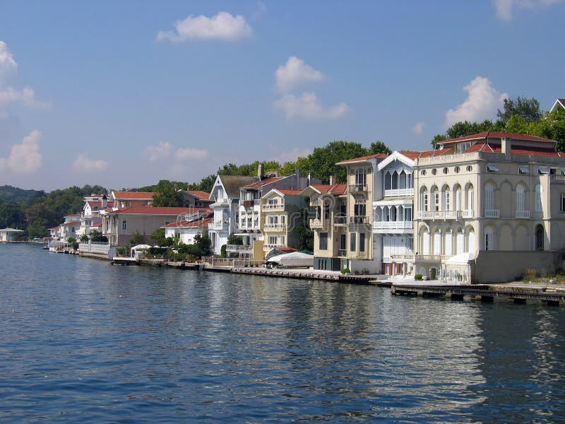 Homes along the Bosporus Turkey