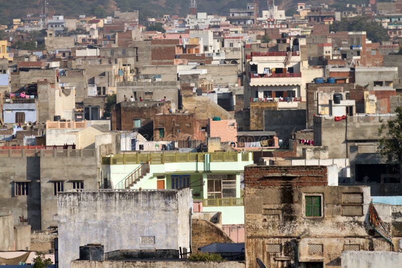 Homes in Jaipur stock image. Image of travel, asia, residential 30224863