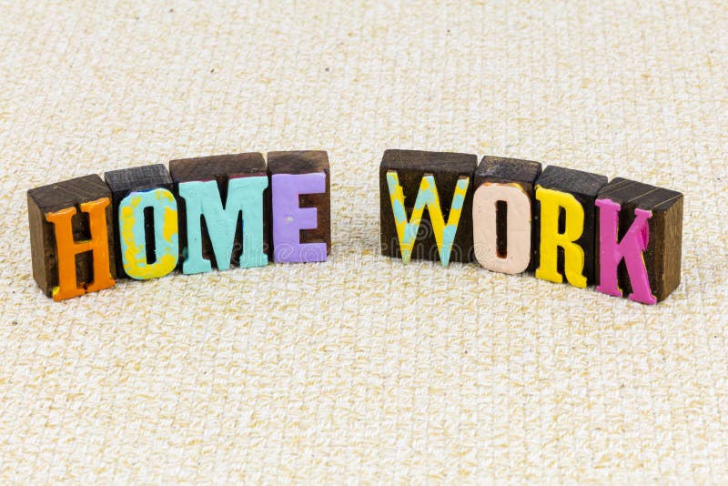 Homework school student learning letterpress education child study teacher royalty free stock image