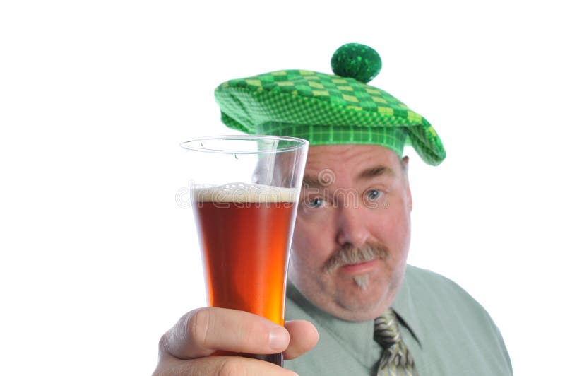 Homme avec de la bière photographie stock Homme avec de la bière photographie stock