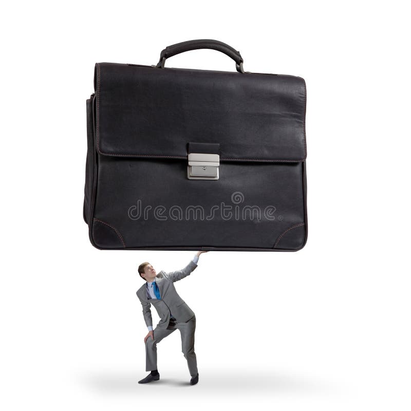 Homme d'affaires avec la valise