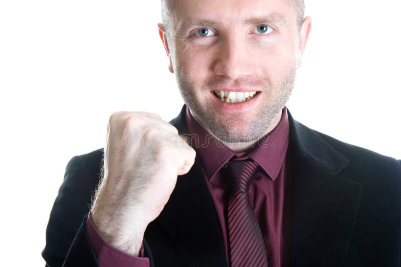 Homme d'affaires de champion photographie stock Homme d'affaires de champion photographie stock