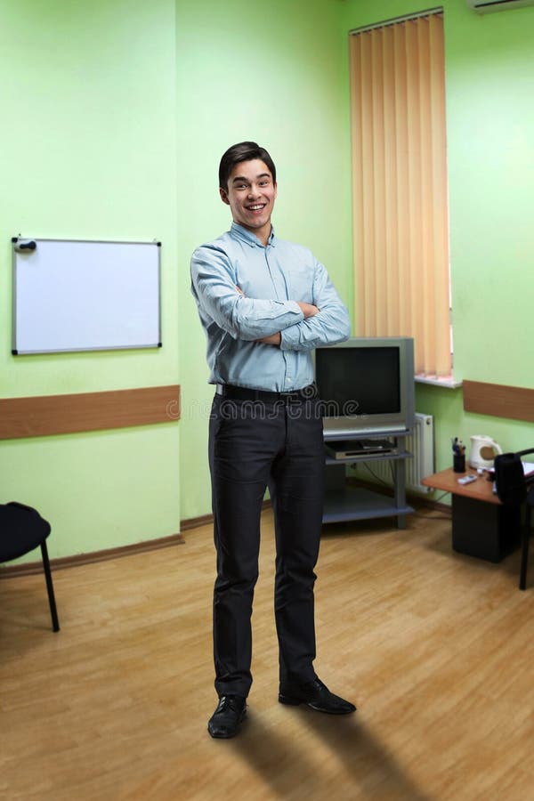 Homme d'affaires de sourire image libre de droits Homme d'affaires de sourire image libre de droits