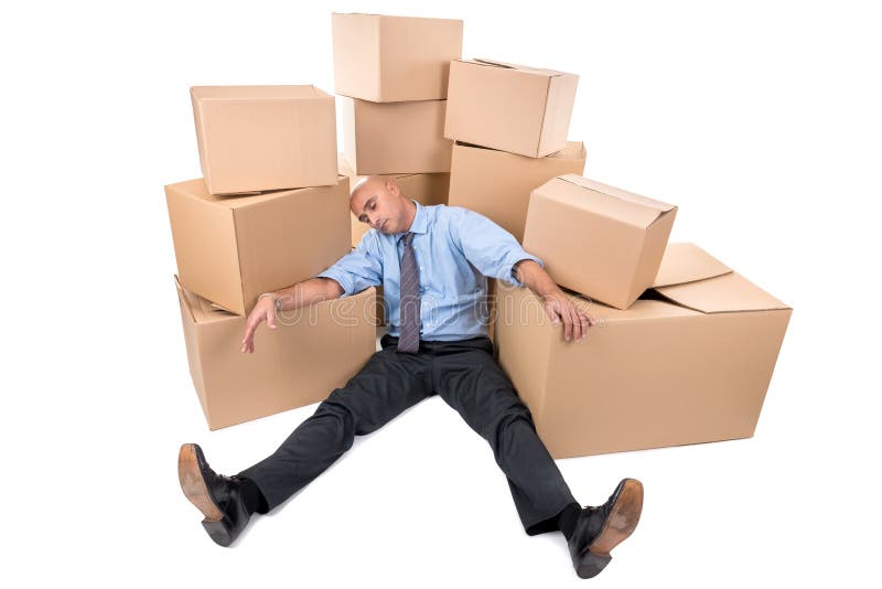 Homme d'affaires fatigué images libres de droits Homme d'affaires fatigué images libres de droits