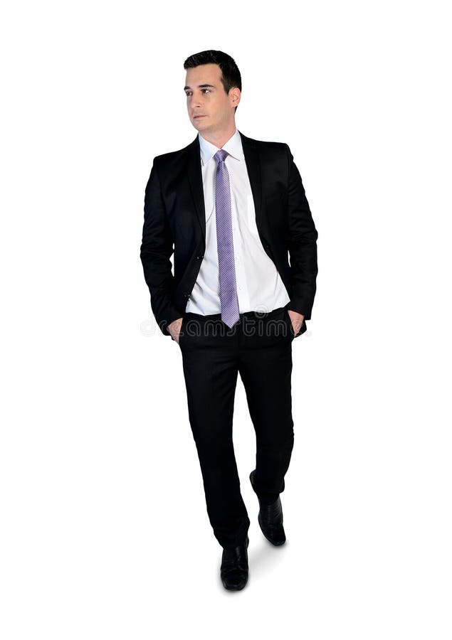 Homme d'affaires marchant vers l'avant images stock Homme d'affaires marchant vers l'avant images stock
