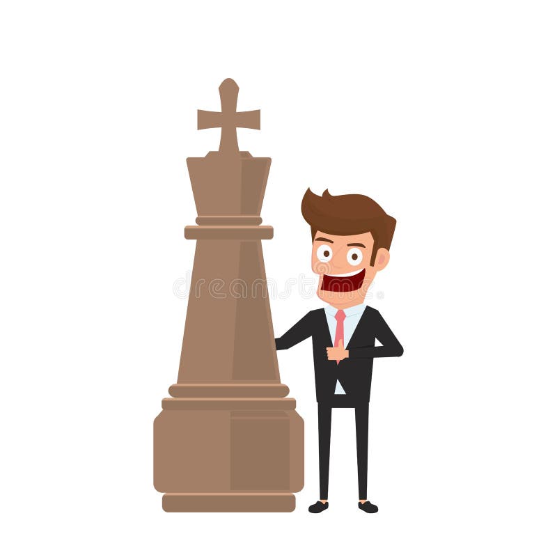 Homme d'affaires se tenant avec la pièce d'échecs et montrant le pouce vers le haut du signe Combat d'affaires, stratégie, concur illustration de vecteur Homme d'affaires se tenant avec la pièce d'échecs et montrant le pouce vers le haut du signe Combat d'affaires, stratégie, concur illustration de vecteur