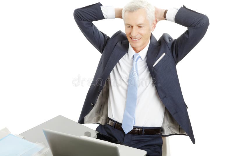 Homme d'affaires supérieur photographie stock libre de droits Homme d'affaires supérieur photographie stock libre de droits