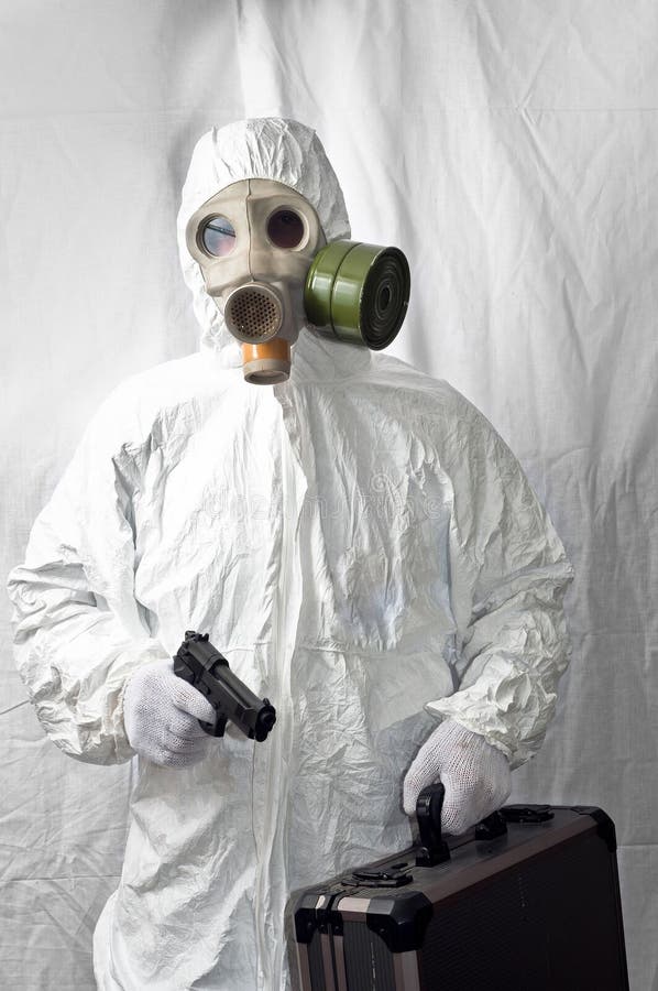Homme dans le gasmask photographie stock Homme dans le gasmask photographie stock