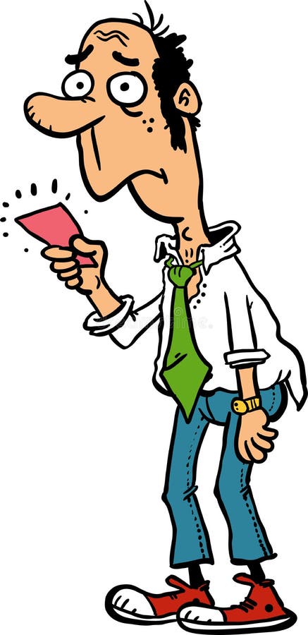 Homme de lettre de licenciement illustration de vecteur Homme de lettre de licenciement illustration de vecteur
