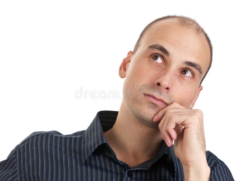 Penser d'homme image stock. Image du mûr, moyen, avenir 30867