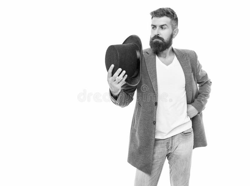 Homme élégant en homme isolé sur blanc. Homme aux seins en tenue masculine formelle. Homme caucasien porter des vêtements élégants photos stock