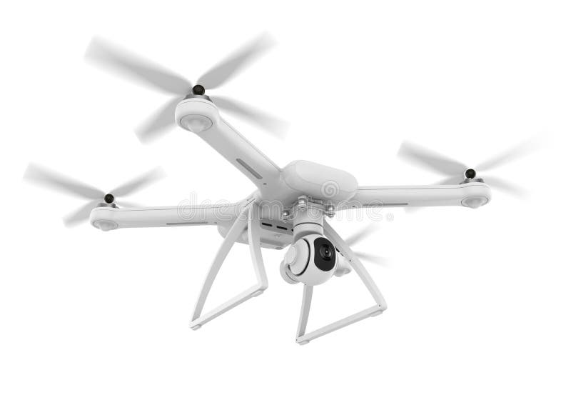 Drone met Camera Geïsoleerd royalty-vrije illustratie