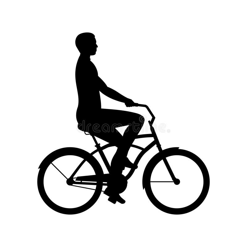 Hommes montant le v?lo illustration de vecteur Hommes montant le v?lo illustration de vecteur