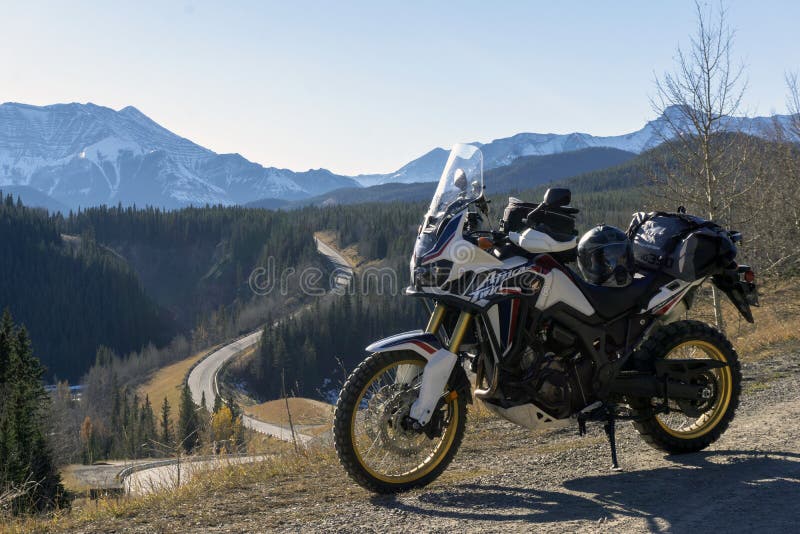 The Honda Africa Twin ADV 1000cc Motorcycle in the Rocky Mountains!