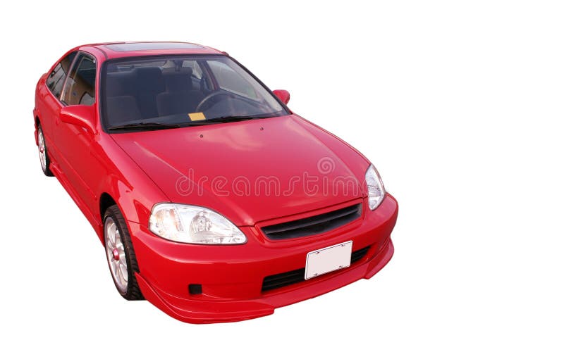 Honda Civic EX - vermelho 2 foto de stock Honda Civic EX - vermelho 2 foto de stock