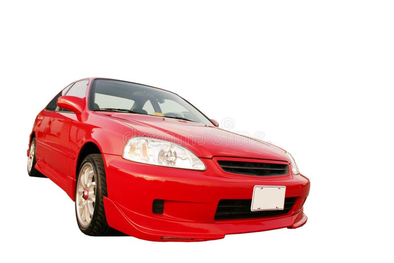 Honda Civic EX - vermelho 3 fotografia de stock Honda Civic EX - vermelho 3 fotografia de stock