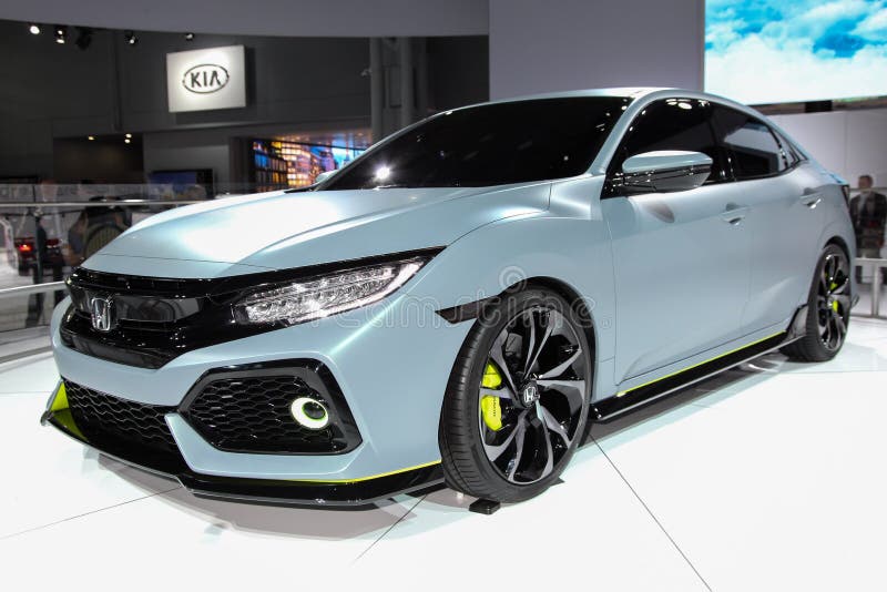 Honda Civic Hatchback Prototypowy Eksponat Przy 2016 Nowy