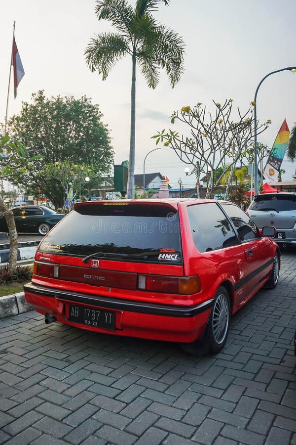 Honda Civic Si EF Hatchback on the Car Modification Show Editorial