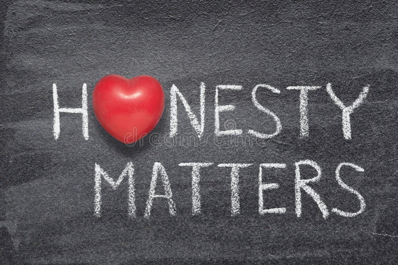 Honesty matters heart stock image. Image of chalkboard 213478847