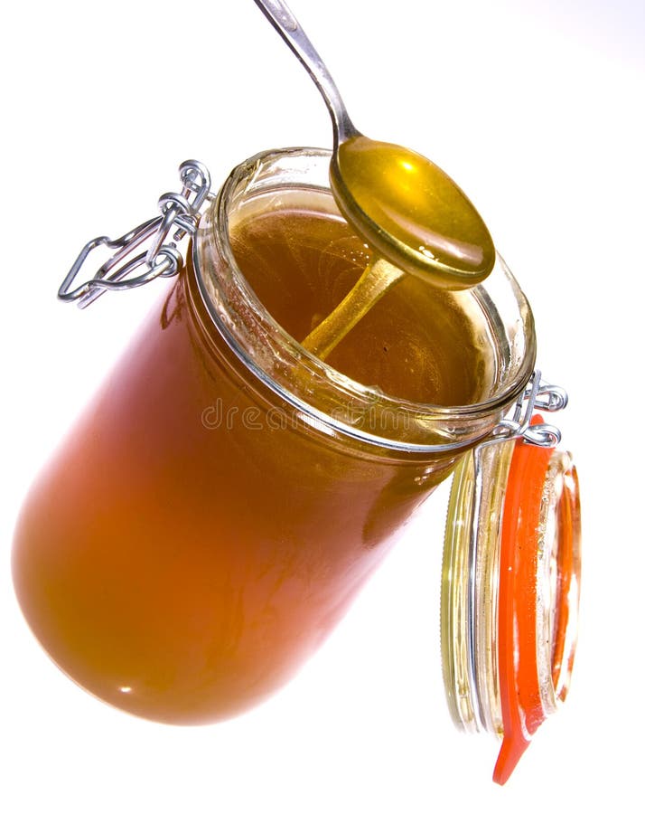 Three jar of jam and honey stock image. Image of healthy 81651345