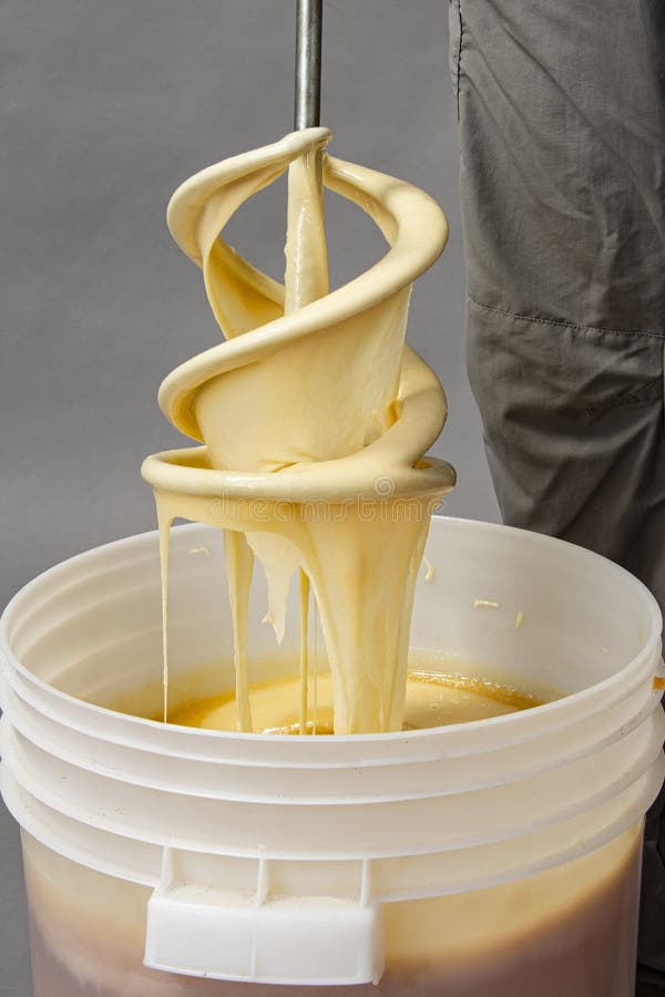 Honey with Beater Mixer we Maked Creamed Honey Stock Photo Image of