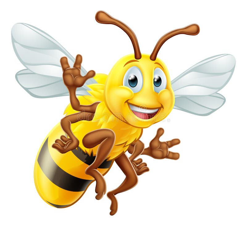 Honey Bee Cartoon Character