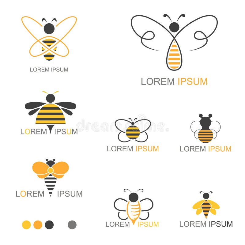 Honey Bee Insect Logo - vektor