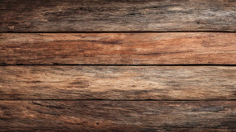 Honey brown reclaimed wood plank texture. stock illustration