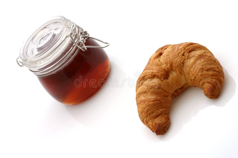 Honey and croissant