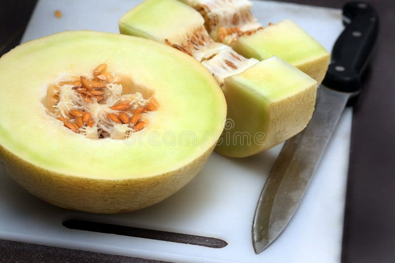Honey Dew stock image. Image of vitamins, fruit, open 18578405