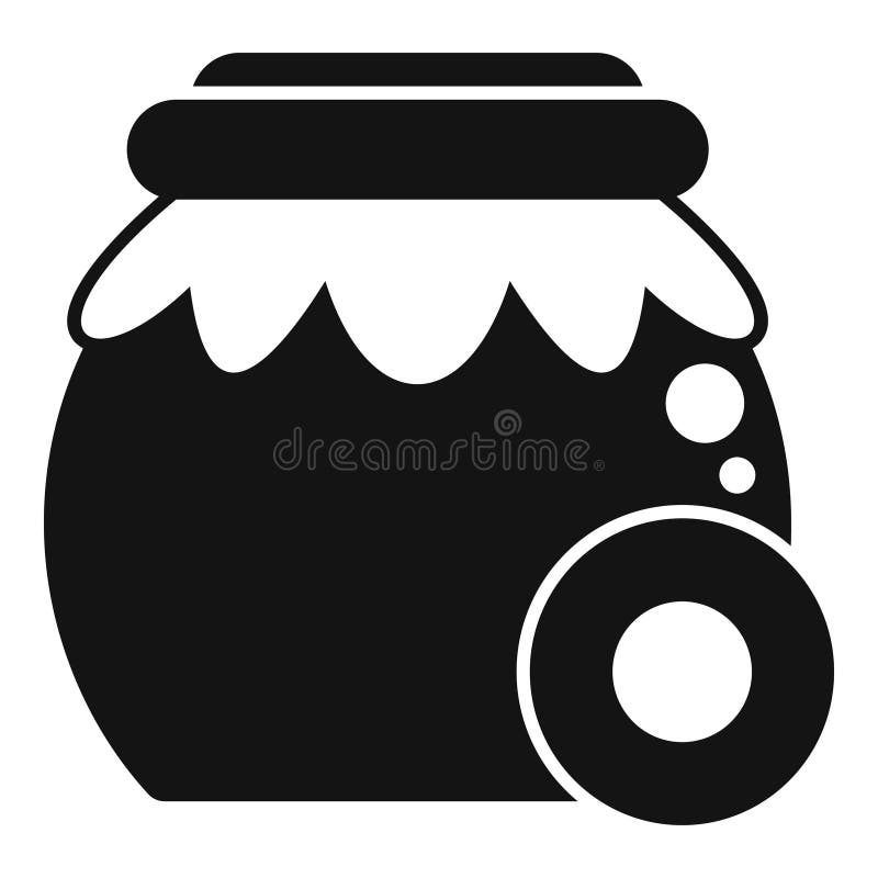 Honey Drop Icon Simple Vector. Candy Cold Stock Illustration