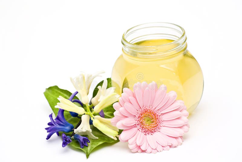 Honey and flowers stock image. Image of fresh, delicious 9160855