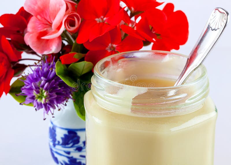 Honey and flowers stock image. Image of dessert, nutrition 54411477