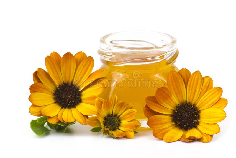 Honey and flowers stock image. Image of fresh, delicious 9160855