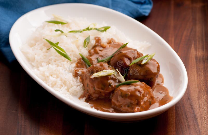 Honey garlic meatballs stock image. Image of honey, nutrition 214147645