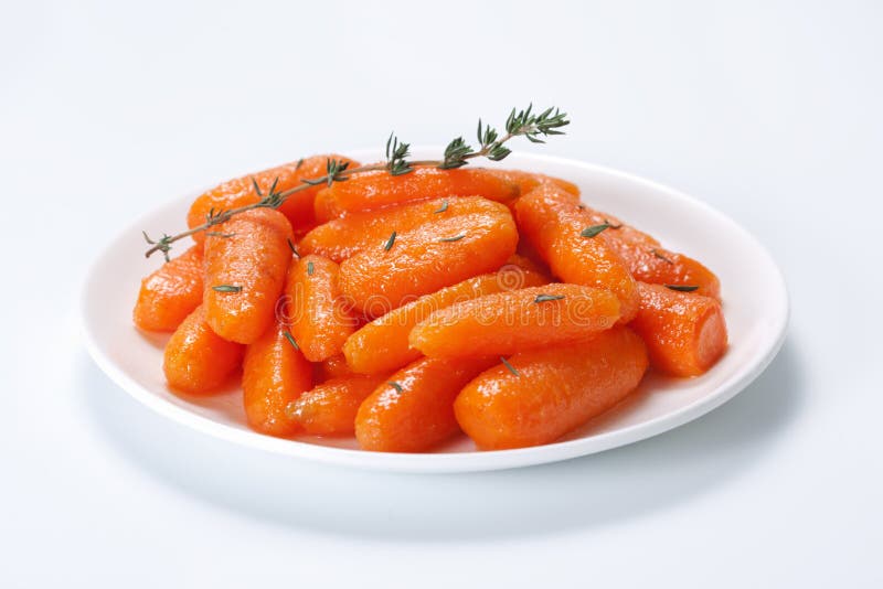 Honey glazed baby carrots