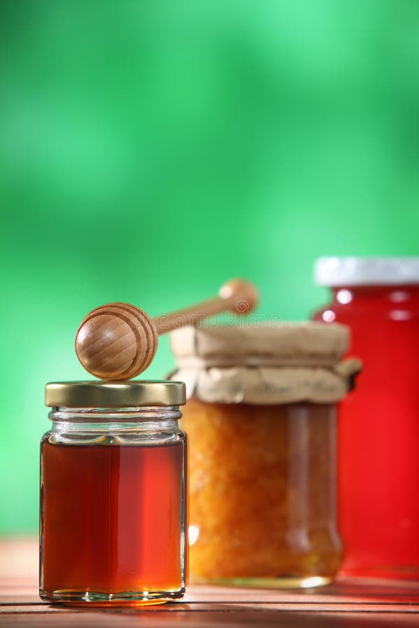 Honey and jam stock image. Image of delicious, eating 22300089