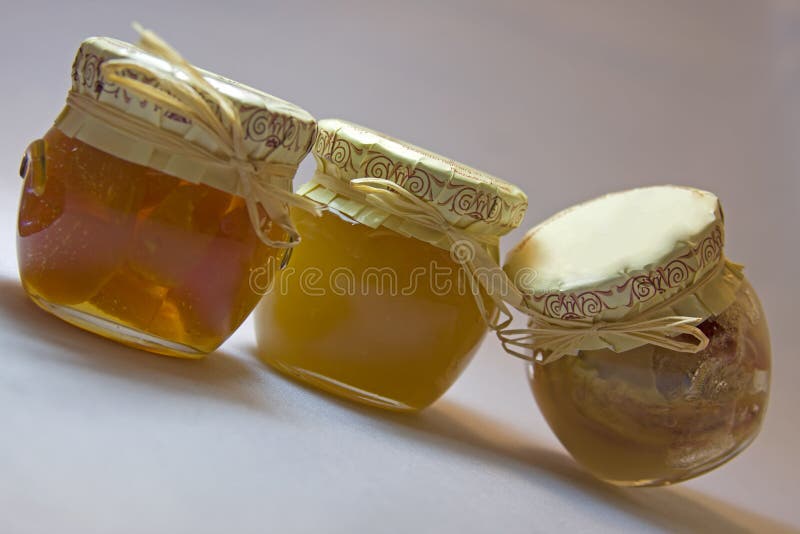 Honey and marmalade stock photo. Image of isolated, health 8490588