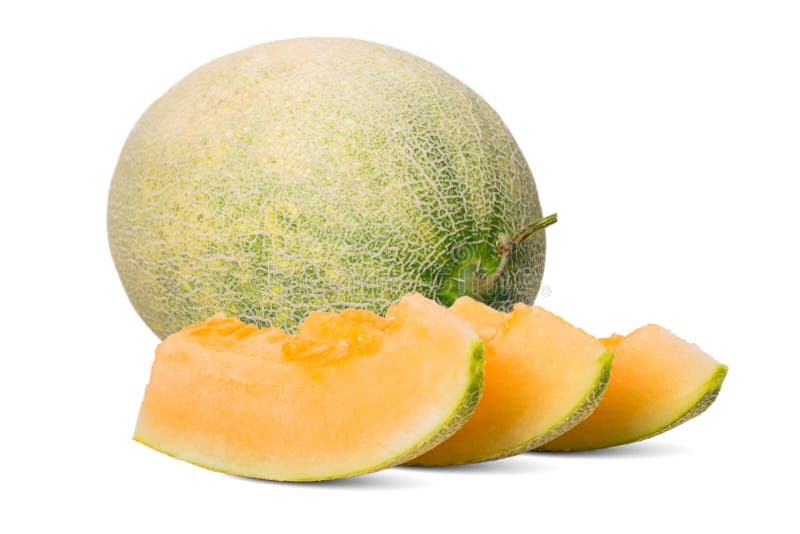 Honey Melon In White Background 2 Stock Photo Image of sliced