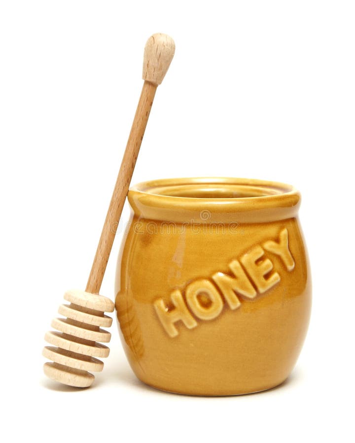 Honey Pot Stock Photo Image Of Stick Dipper Product 21748846