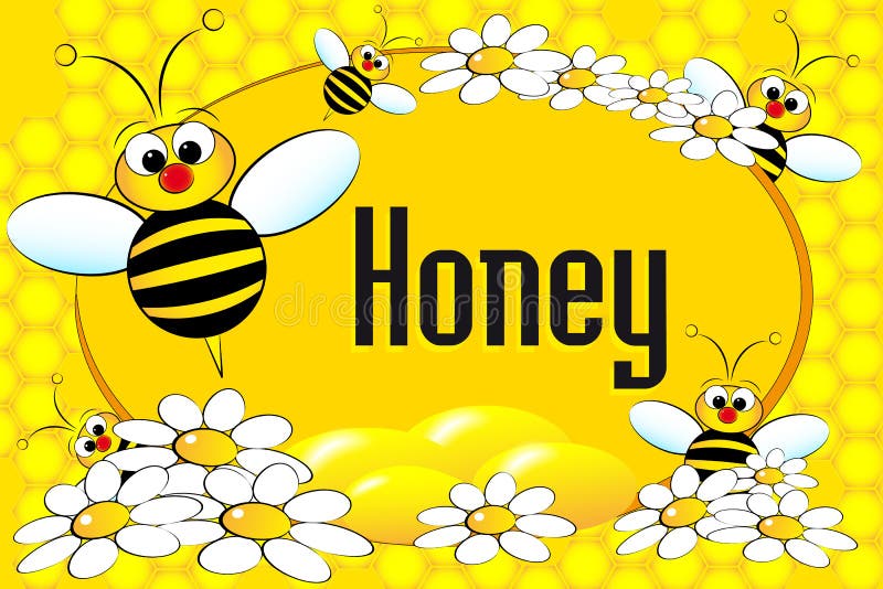 Honey pot label or brochure