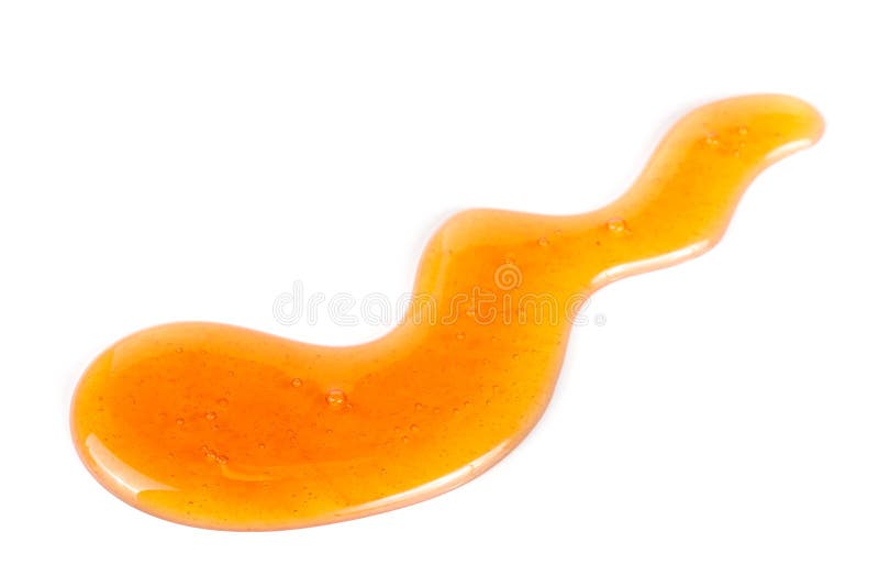 Honey Stain Isolated on a White Background Stock Photo Image of fluid