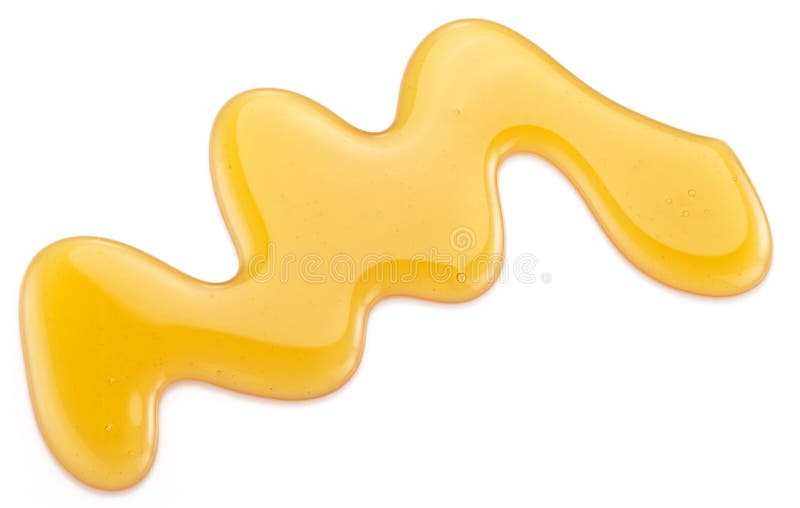 Honey Stain Isolated on a White Background. Stock Photo Image of food