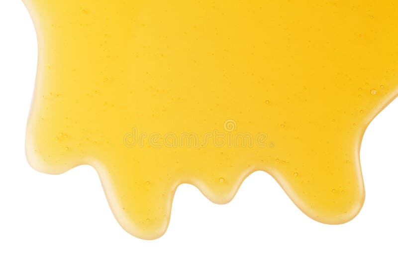 Honey Stain Isolated On A White Background. Stock Photo Image of