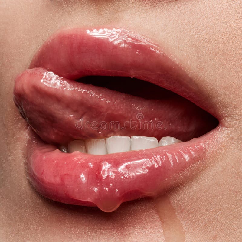 266 Sexy Female Lips Open Mouth Tongue Stock Photos Free Royalty