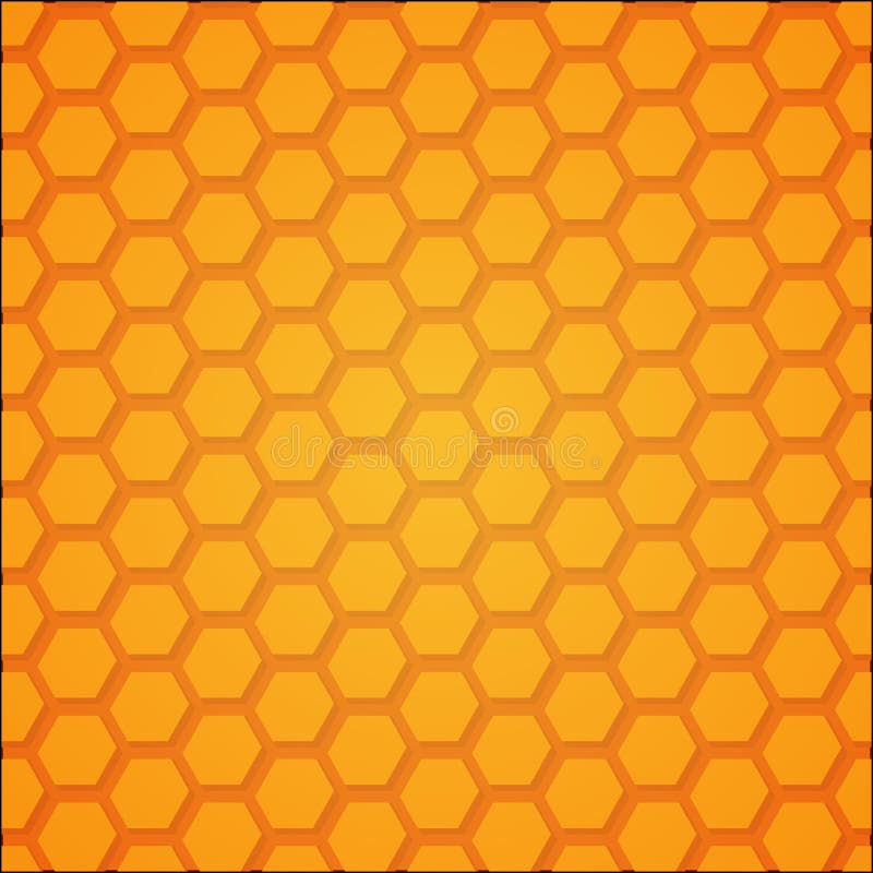 Honeycomb Beehive Wallpaper Stock Vector - Illustration of modern