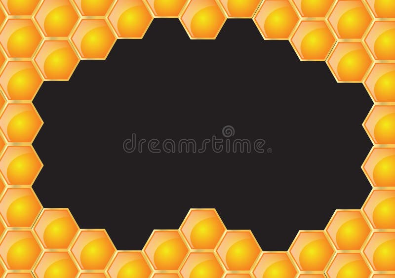 Honeycomb black frame