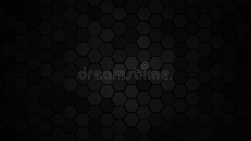 Honeycomb Grid tile random background or Hexagonal cell texture. in color black or dark or gray or grey with difference border spa royalty free stock photos