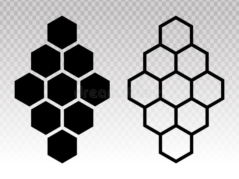 Bienenwabe  Honig kamm eine Wohnung Symbol Muster anwendungen a webseite.