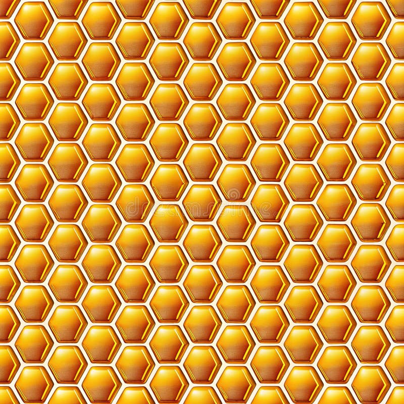 Honeycomb-patroon symboliseert efficiëntie en structuur vector illustratie